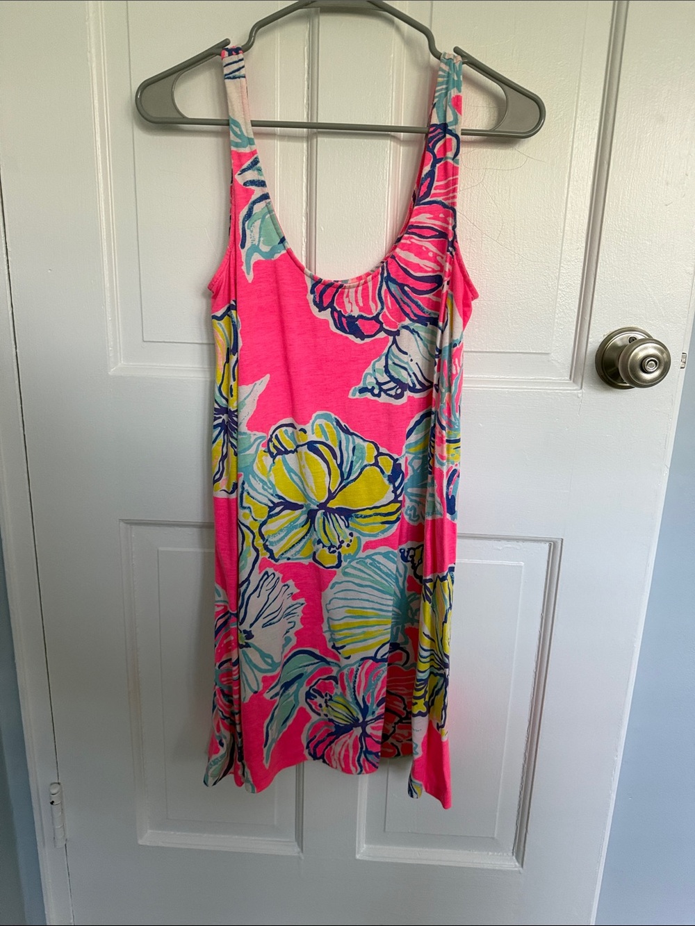 Lilly Pulitzer Pink Floral Tank Dress Size XS